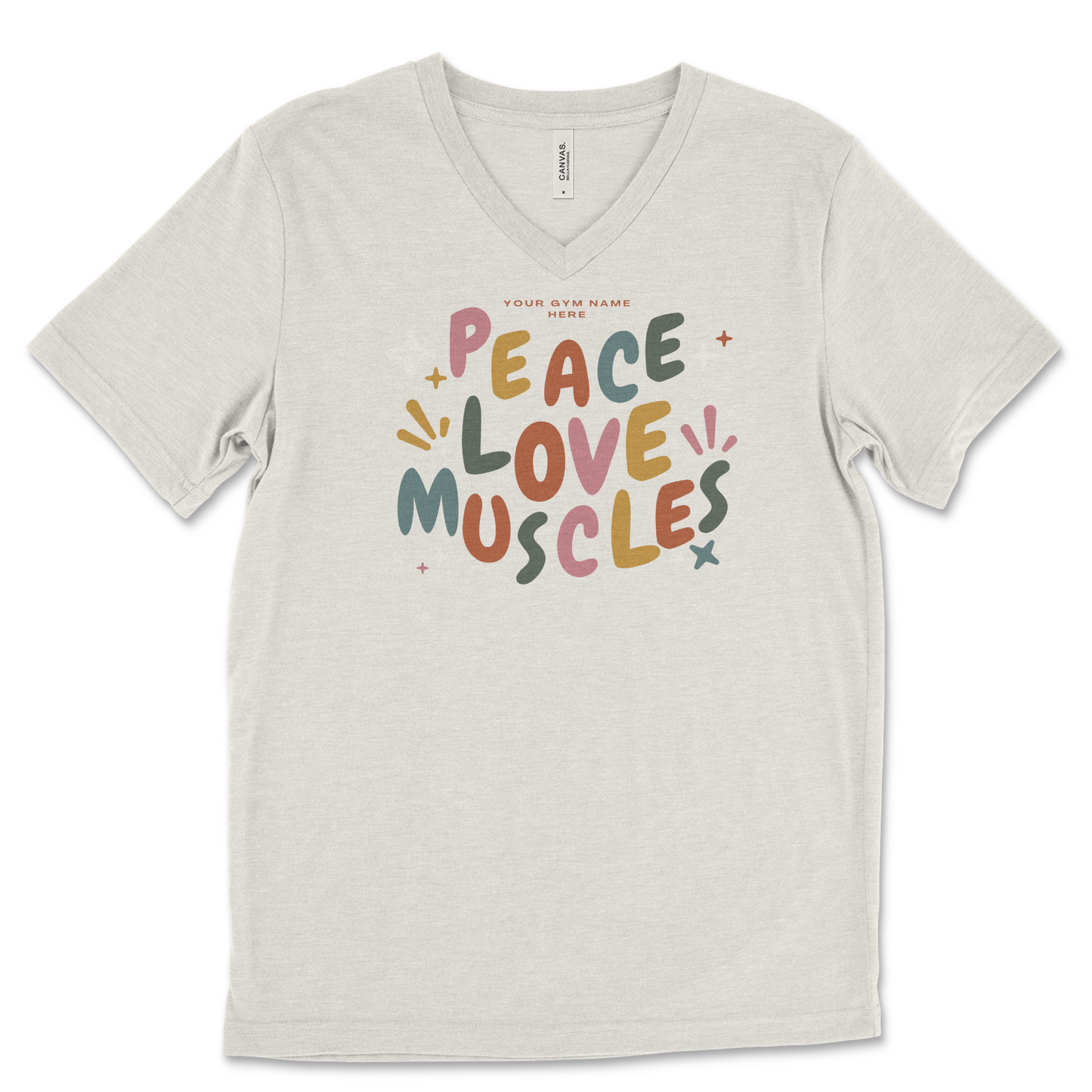 Peace, Love, Muscles Design