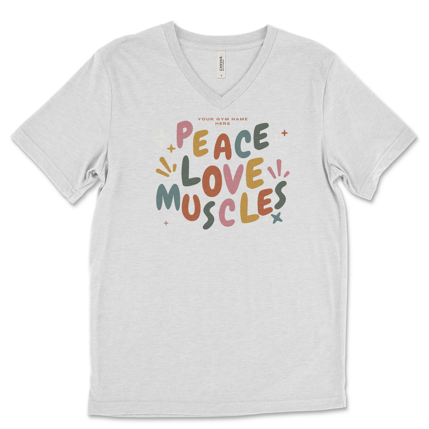 Peace, Love, Muscles Design