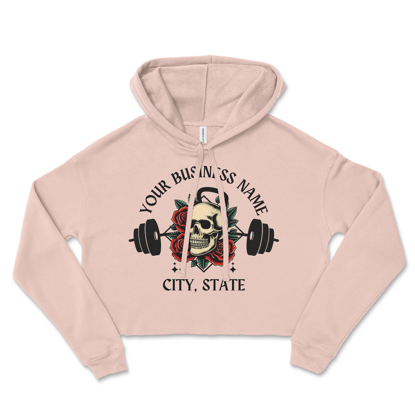 Kettlebell Skull w/ Roses Design