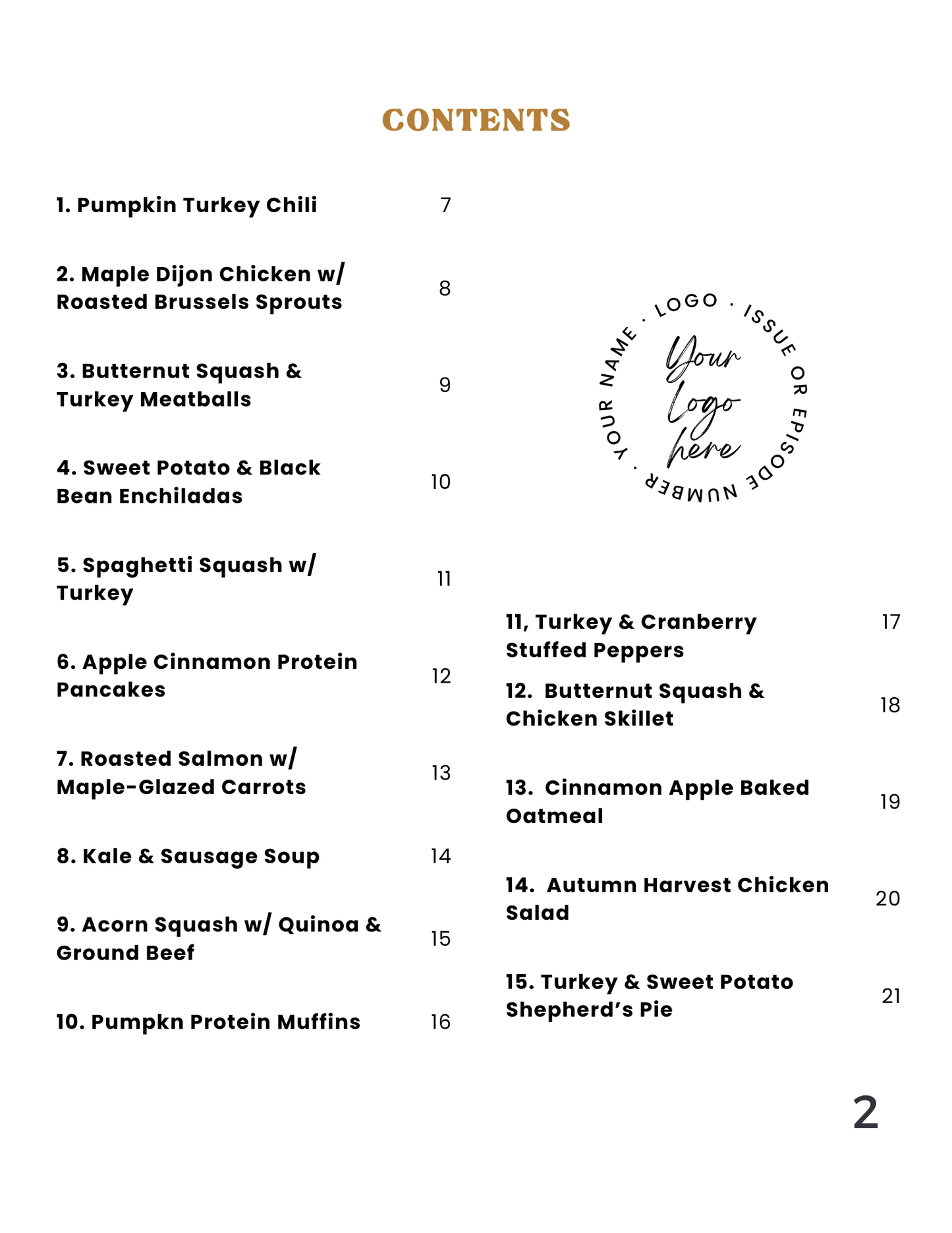 Fall Cookbook: 30 Hearty & Healthy Recipes