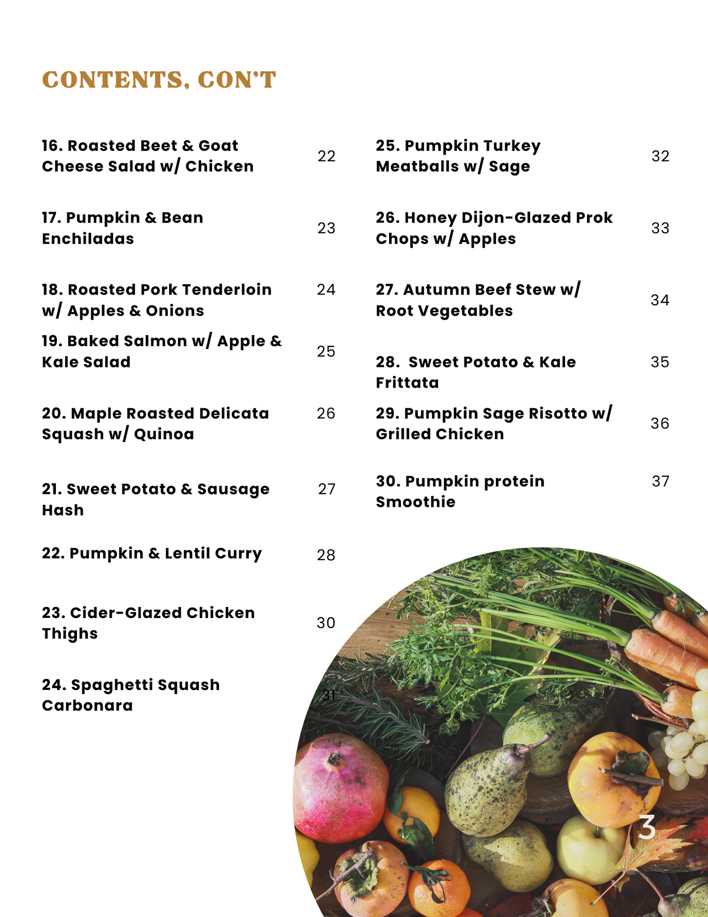 Fall Cookbook: 30 Hearty & Healthy Recipes