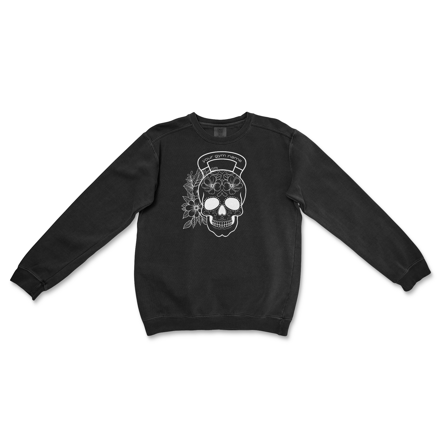 Floral Skull Kettlebell Design